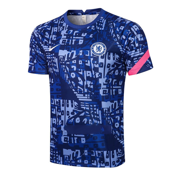 Maillot De Foot Entrainement Chelsea 2021-2022 Bleu Pas Cher